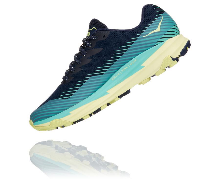 Hoka One One Trailove Tenisky Damske Čierne/Mätové - Torrent 2 - 54102-FZLB